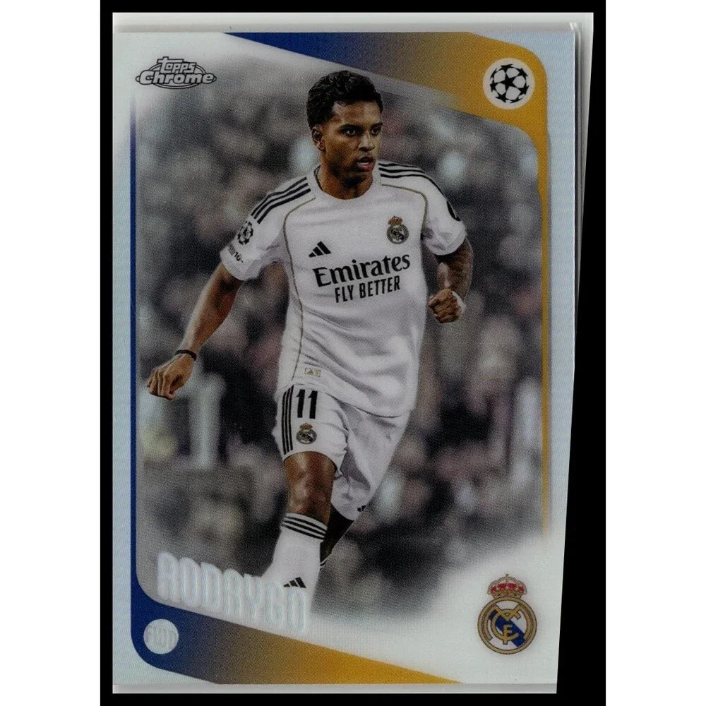 2025-26 Topps Chrome UEFA Rodrygo #102 Real Madrid CF Refractor